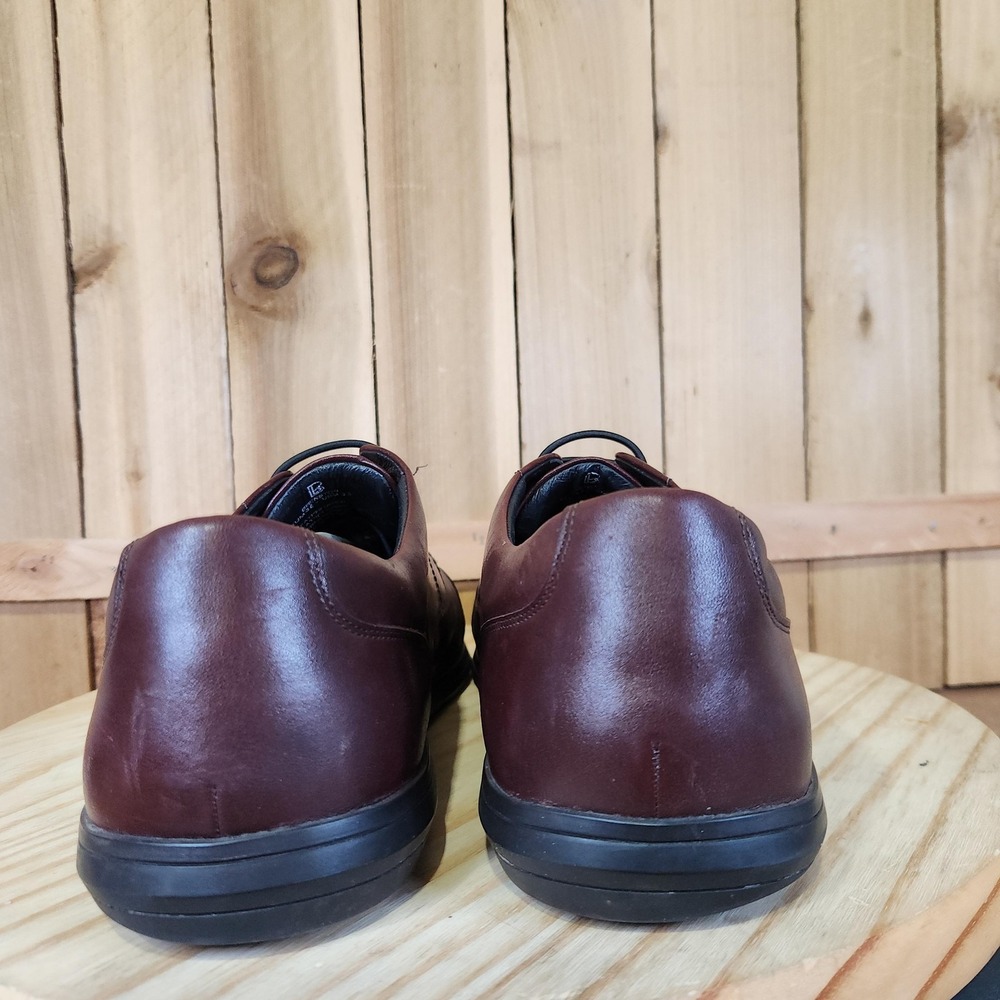 Birchbury Brenston Shoes Mens 13 Brown Leather Barefoot Cap Toe Dress Comfort - Picture 4 of 10